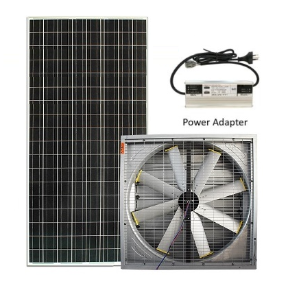 Quạt hút gió gắn tường năng lượng mặt trời 500W